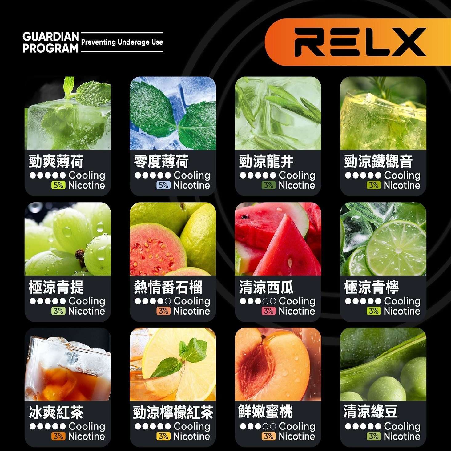 RELX 6代煙彈 | 全新Infinity 2系列 | 通用4/5代主機 | 29種口味 🔥買4盒+600送6代主機🔥:圖片 3