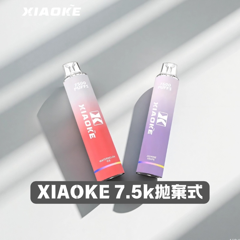 XiaoKe 梟客7500口拋棄式電子煙 | 一次性大容量 | 25種口味|炫彩發光設計|台灣現貨
